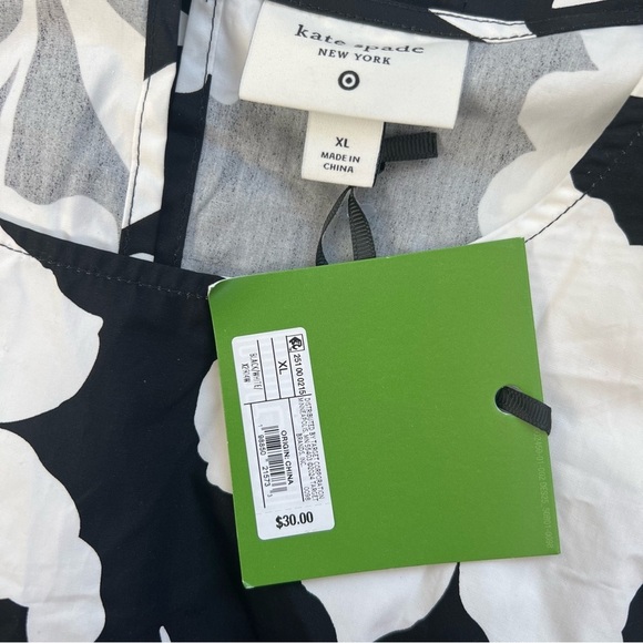 $30 NWT Kate Spade x Target, Floral Black and White Tank Top, XL - Picture 4 of 4